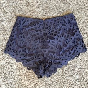 NWT Free People Adella Sleep Shorts Medium Charcoal